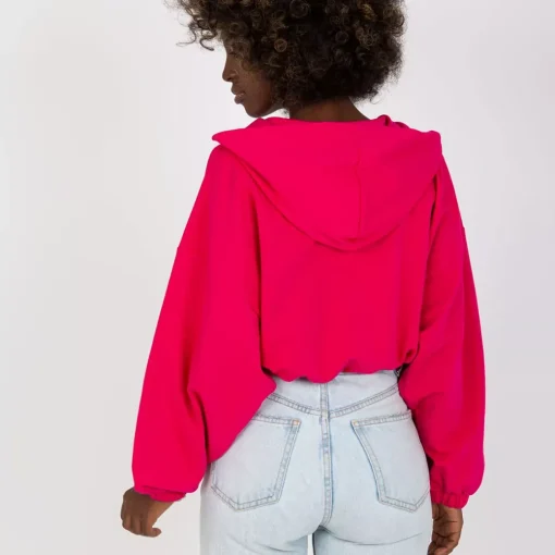 JEANS Hupparit>Rue Paris Rubie Crop huppari fuksia
