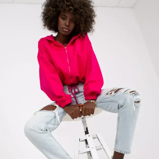 JEANS Hupparit>Rue Paris Rubie Crop huppari fuksia