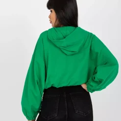 JEANS Hupparit></noscript>Rue Paris Rubie Crop huppari vihreä