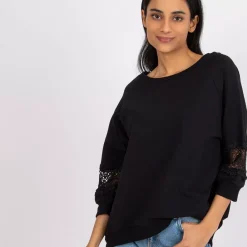 JEANS Pitkähihaiset Paidat>Rue Paris Torino trikoopaita musta