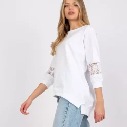JEANS Pitkähihaiset Paidat>Rue Paris Torino trikoopaita valkoinen