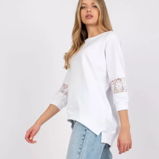 JEANS Pitkähihaiset Paidat>Rue Paris Torino trikoopaita valkoinen