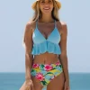 JEANS Uima-asut>Ruffled bikinisetti skyblue