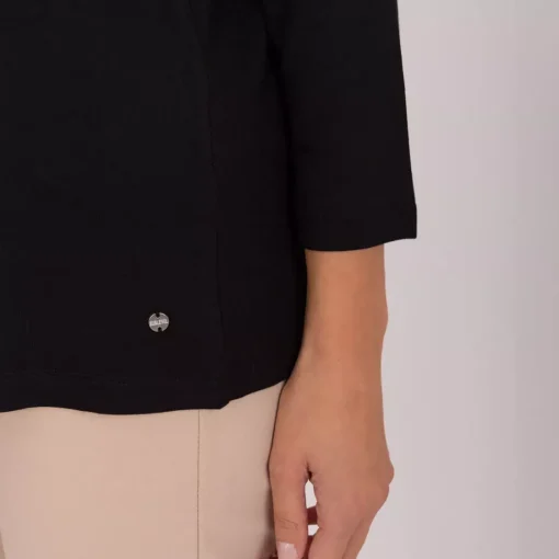 JEANS Pitkähihaiset Paidat>Sublevel Melania A-linjainen paita musta