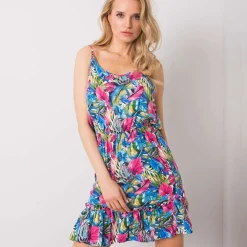 JEANS Minimekot></noscript>Sublevel Yarina mekko sininen/kukkakuvio