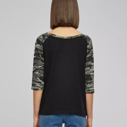 JEANS Pitkähihaiset Paidat | Plus!>Urban Classics 3/4 CT Raglan paita musta