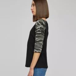 JEANS Pitkähihaiset Paidat | Plus!></noscript>Urban Classics 3/4 CT Raglan paita musta