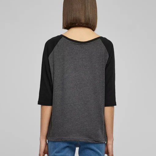 JEANS Pitkähihaiset Paidat | Plus!>Urban Classics 3/4 CT Raglan paita harmaa