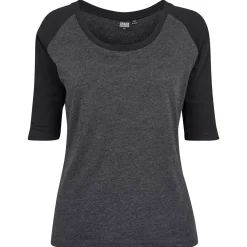 JEANS Pitkähihaiset Paidat | Plus!></noscript>Urban Classics 3/4 CT Raglan paita harmaa