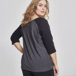 JEANS Pitkähihaiset Paidat | Plus!></noscript>Urban Classics 3/4 CT Raglan paita harmaa