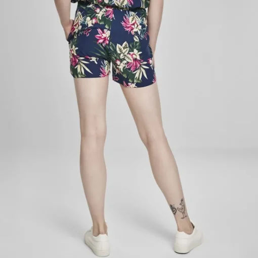 JEANS Shortsit Ja Caprit>Urban Classics AOP Viscose Resort shortsit navy/kukkakuvio