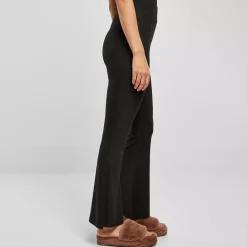 JEANS Housut></noscript>Urban Classics High Waist Rib Flared housut musta
