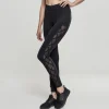 JEANS Leggingsit>Urban Classics Ribbon Mesh leggingsit musta