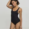 JEANS Lyhythihaiset Paidat Ja Topit>Urban Classics Stretch Rib body musta