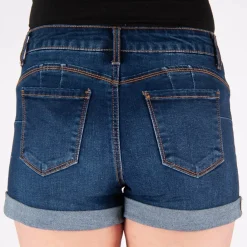 JEANS Shortsit Ja Caprit></noscript>Wax Jean Greta Push Up farkkushortsit t.sininen