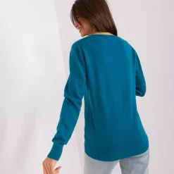 JEANS Pitkähihaiset Paidat>Wool Fashion Emila neulospaita petrooli