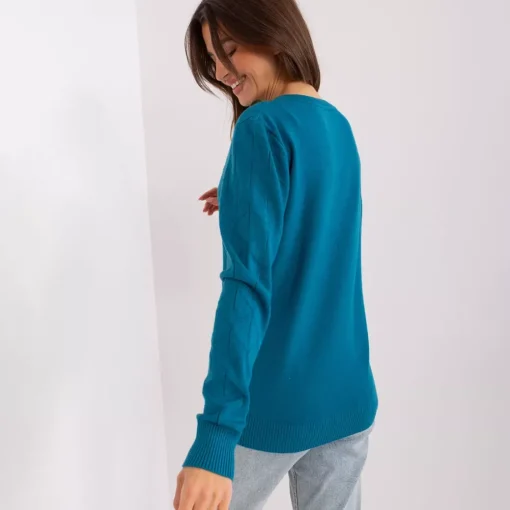 JEANS Pitkähihaiset Paidat>Wool Fashion Emila neulospaita petrooli