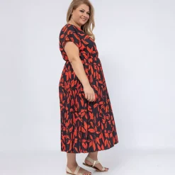 JEANS Midimekot | Plus!></noscript>World Lilly mekko musta-punainen
