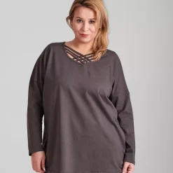 JEANS Pitkähihaiset Paidat | Plus!>Yups Charlie trikoopaita khaki