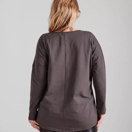 JEANS Pitkähihaiset Paidat | Plus!>Yups Charlie trikoopaita khaki