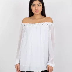 JEANS Pitkähihaiset Paidat></noscript>Yups Destiny off shoulder paita valkoinen